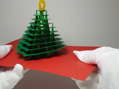 Cartão pop up árvore de Natal