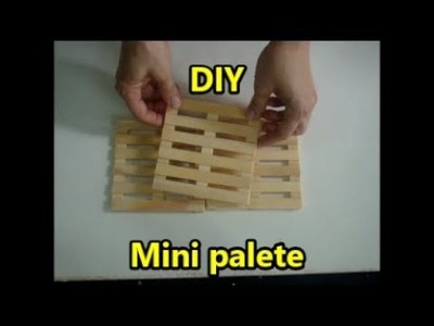 Como fazer mini palete super fácil DIY