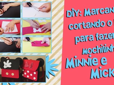 Como marcar os moldes no EVA e cortar para fazer mochila Minnie e Mickey de EVA | Blog Criativo