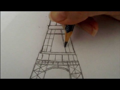 Desenhando uma torre Eiffel modo fácil. Drawing Eiffel Tower easy mode | Julia Maciel