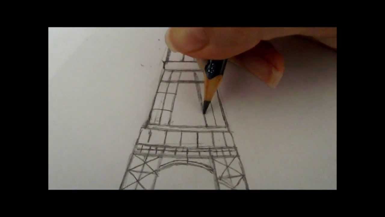 Desenhando uma torre Eiffel modo fácil. Drawing Eiffel Tower easy mode | Julia Maciel