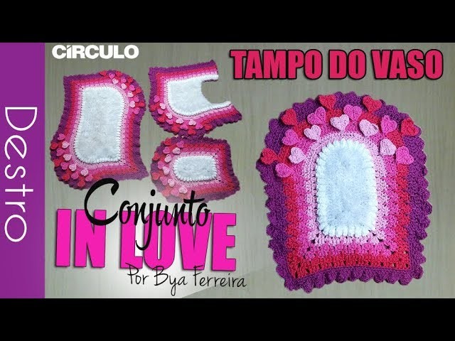 [Destro] Conjunto para banheiro In Love - Tampo do Vaso | BYA FERREIRA