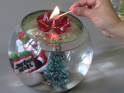 DIY - Como fazer  Vela ECOLOGICA para o Natal  -   Ecological candle for CHRISTMAS