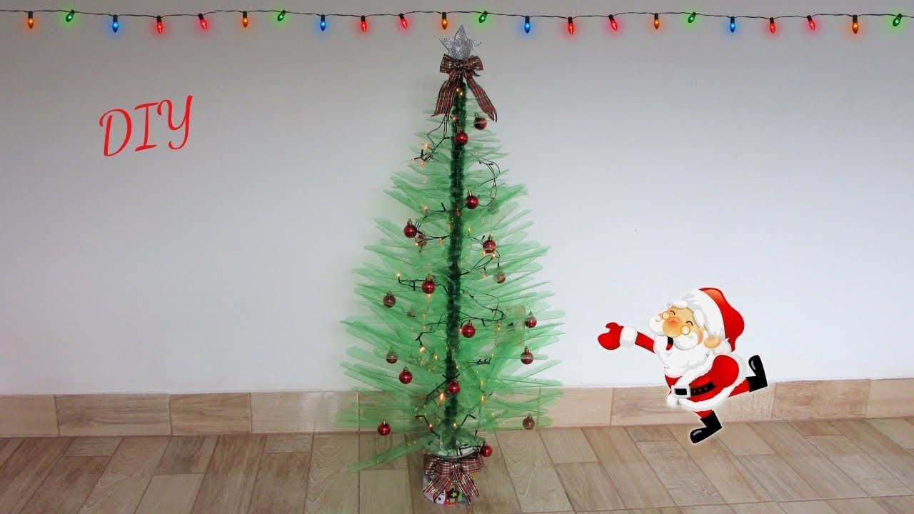 DIY Especial de Natal 2018 #2????????Árvore de natal feita com garrafas pet