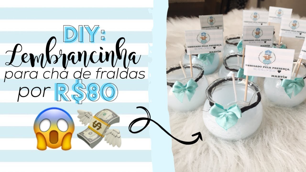 DIY: Lembrancinha Chá de Fraldas gastando R$80  | CAMILA LOPES