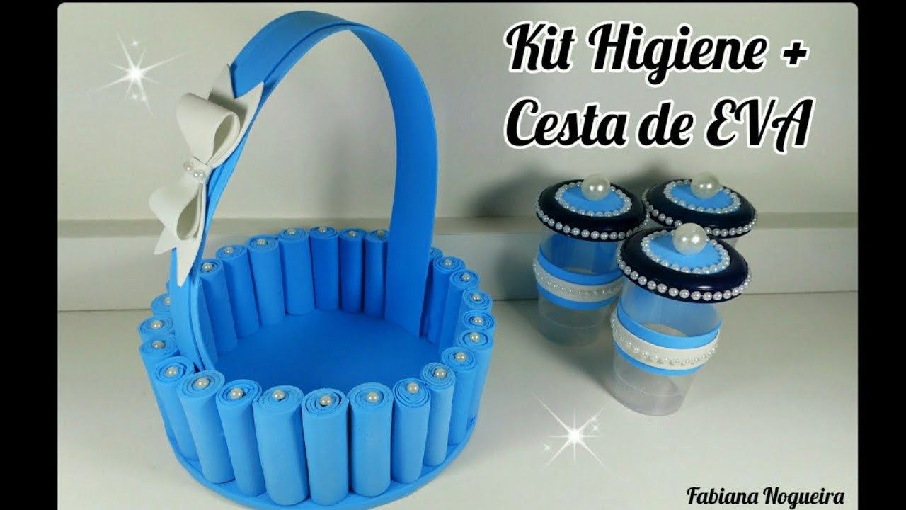 Kit Higiene + Cesta de EVA com Material Reciclável ????