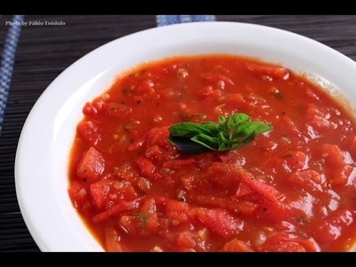 Molho de tomate rústico e rápido