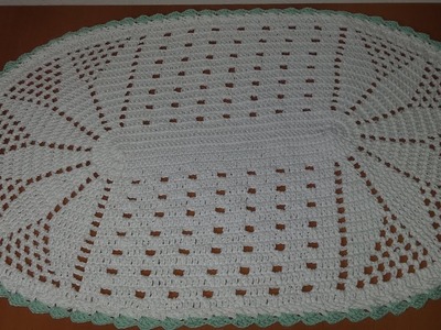 Tapete Oval Simples#ALDACILENECROCHÊ