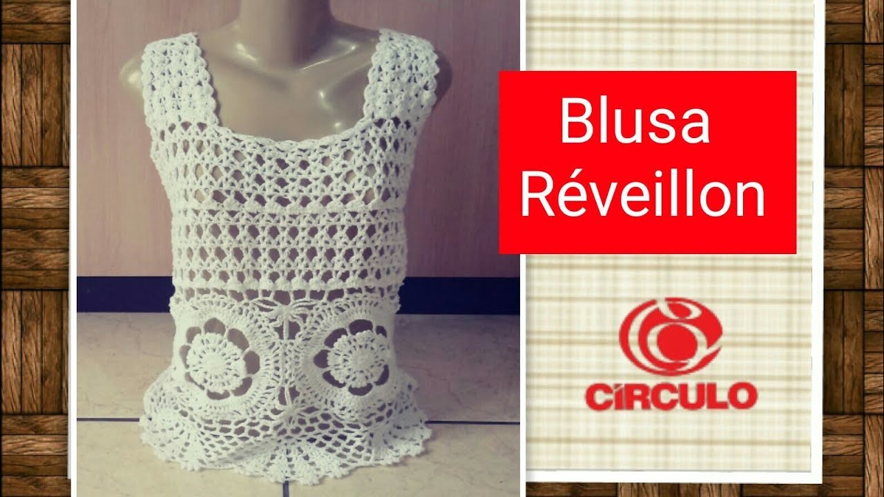 Versão destros: Blusa Réveillon em crochê (1°parte) # Elisa Crochê