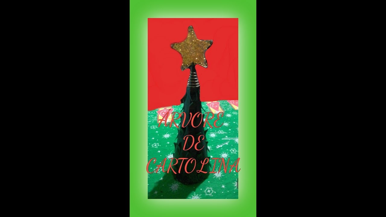 Árvore de natal de cartolina (DIY) - Ideias de natal 3 | Heey, Lúùh