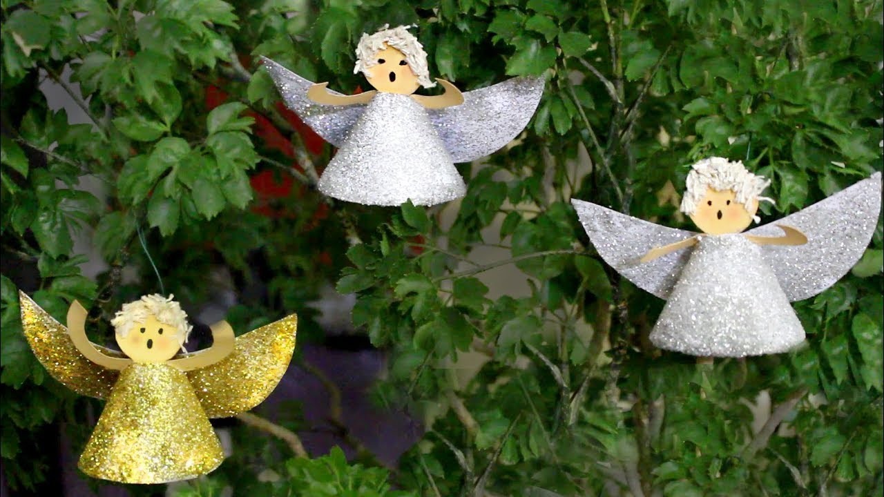 COMO FAZER Anjinho de NATAL - DIY HOW TO MAKE CHRISTMAS Tree Decoration