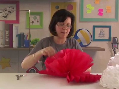 Como fazer uma flor de papel de seda
