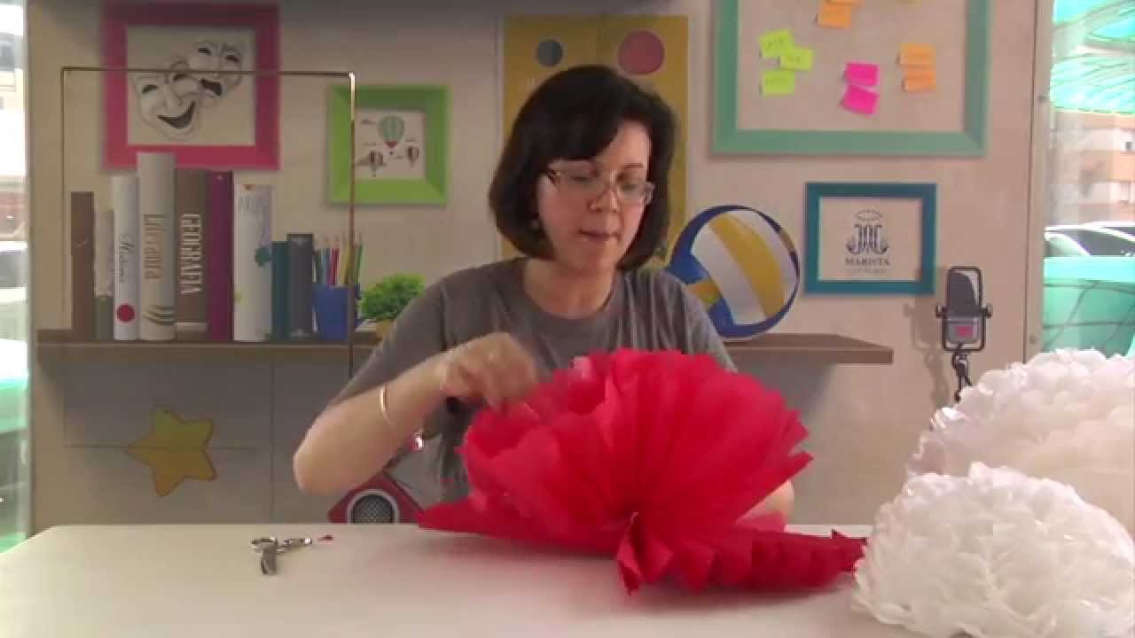Como fazer uma flor de papel de seda