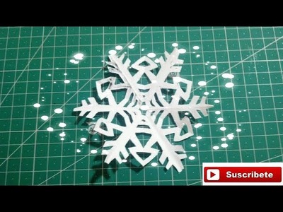 Como hacer copos de nieve ❄️ de papel facilísimo