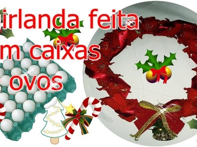 Decoração de festas natalinas guirlanda