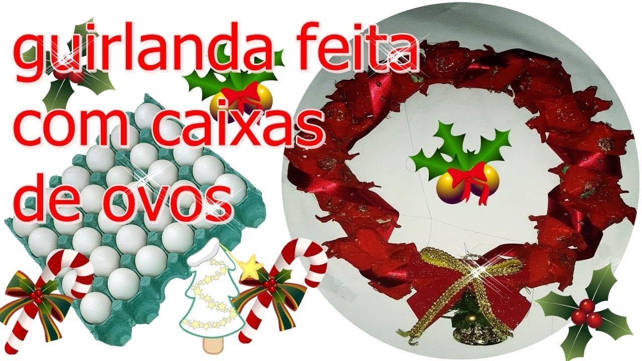 Decoração de festas natalinas guirlanda