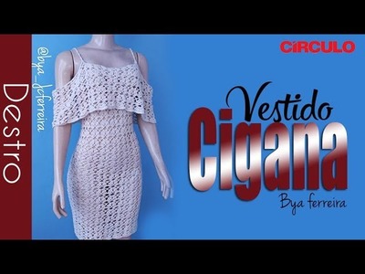 [Destro] Vestido Cigana em crochê  P - M - G - GG | BYA FERREIRA