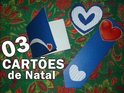 DIY: 03 Cartões de Natal personalizados e Reciclavéis -  Collab Entre Amigas
