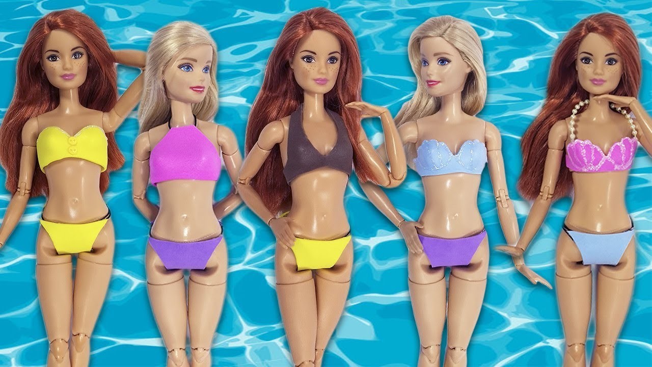 DIY | Biquínis de EVA para Barbie Como Fazer Coisas para Bonecas