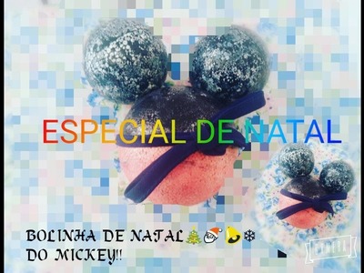 DIY BOLINHA DE NATAL DO MICKEY ( ESPECIAL DE NATAL ) - THATHA GONÇALVES