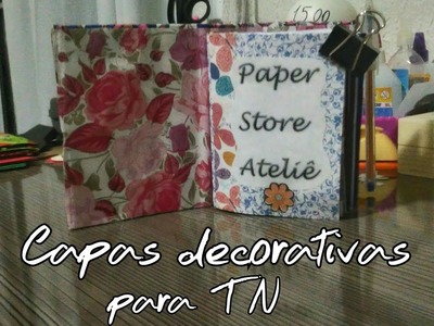 ????Diy - Capa decorativa para caderninhos do seu TN????