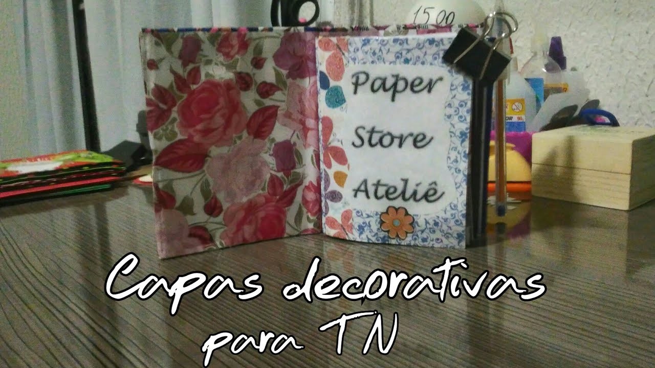 ????Diy - Capa decorativa para caderninhos do seu TN????