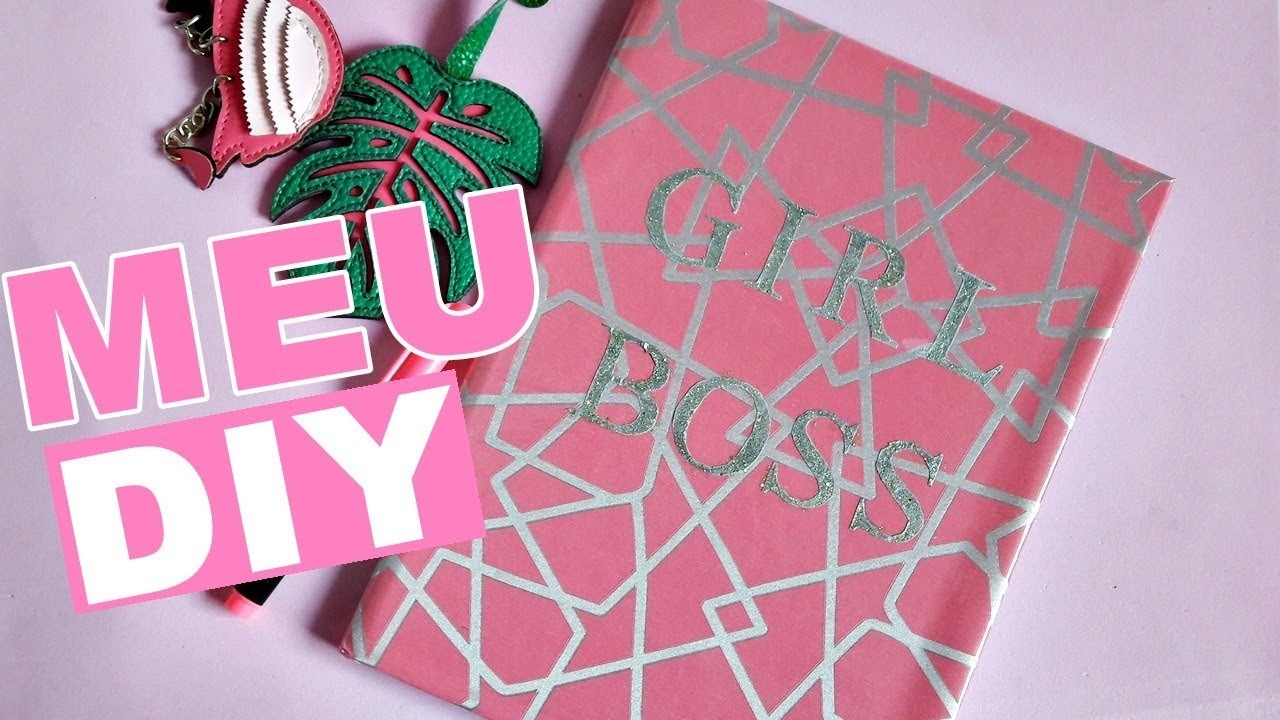 DIY CUSTOMIZANDO O CADERNO - Charme-se