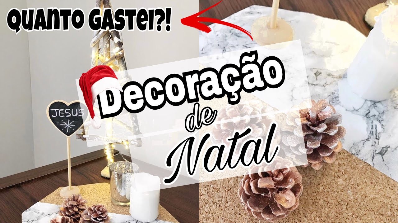 DIY - DECOR DE NATAL sem gastar muito l Lá em casa - Por Rebeca Santos