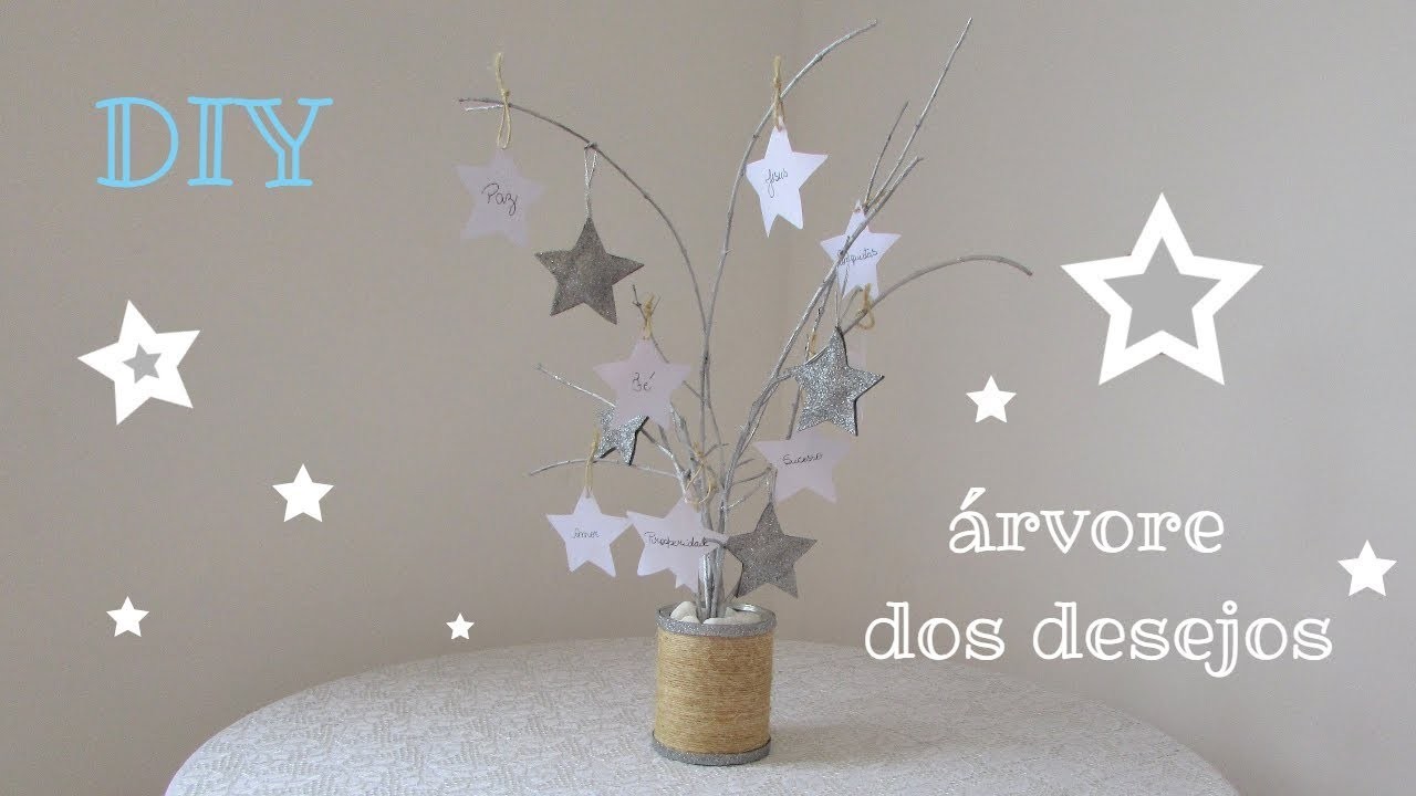 DIY Decoração de Ano Novo #1 | Árvore dos desejos