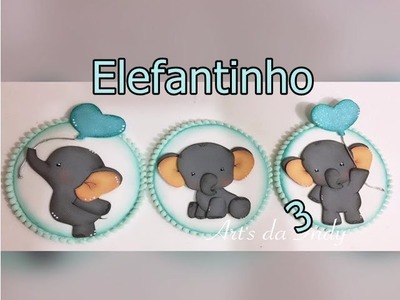 DIY - Elefantinho n°3 em eva - #coraçãodeelefante (LEIA A DESCRIÇÃO)