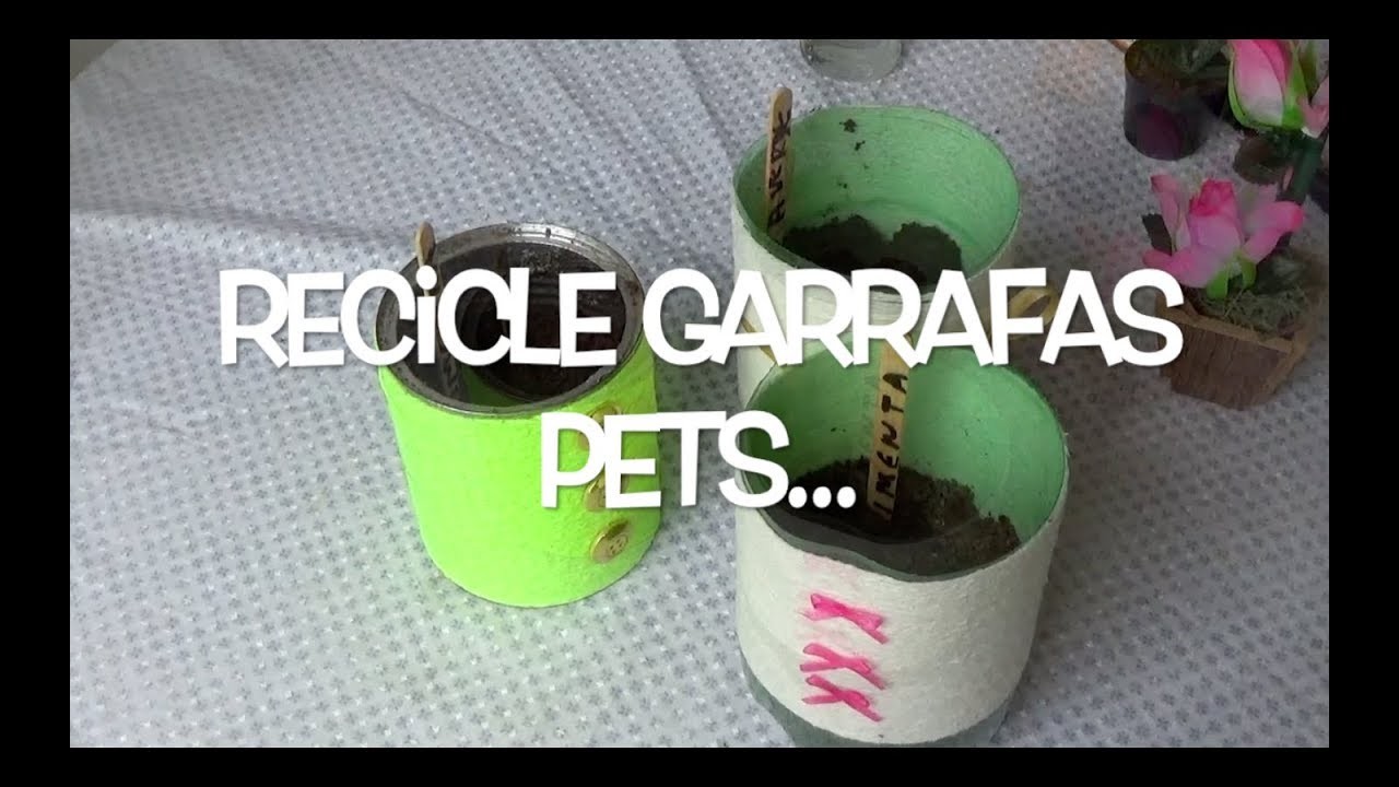 DIY RECICLE LINDOS VASINHOS DE PLANTAS COM BARBANTE E LATAS DE LEITES