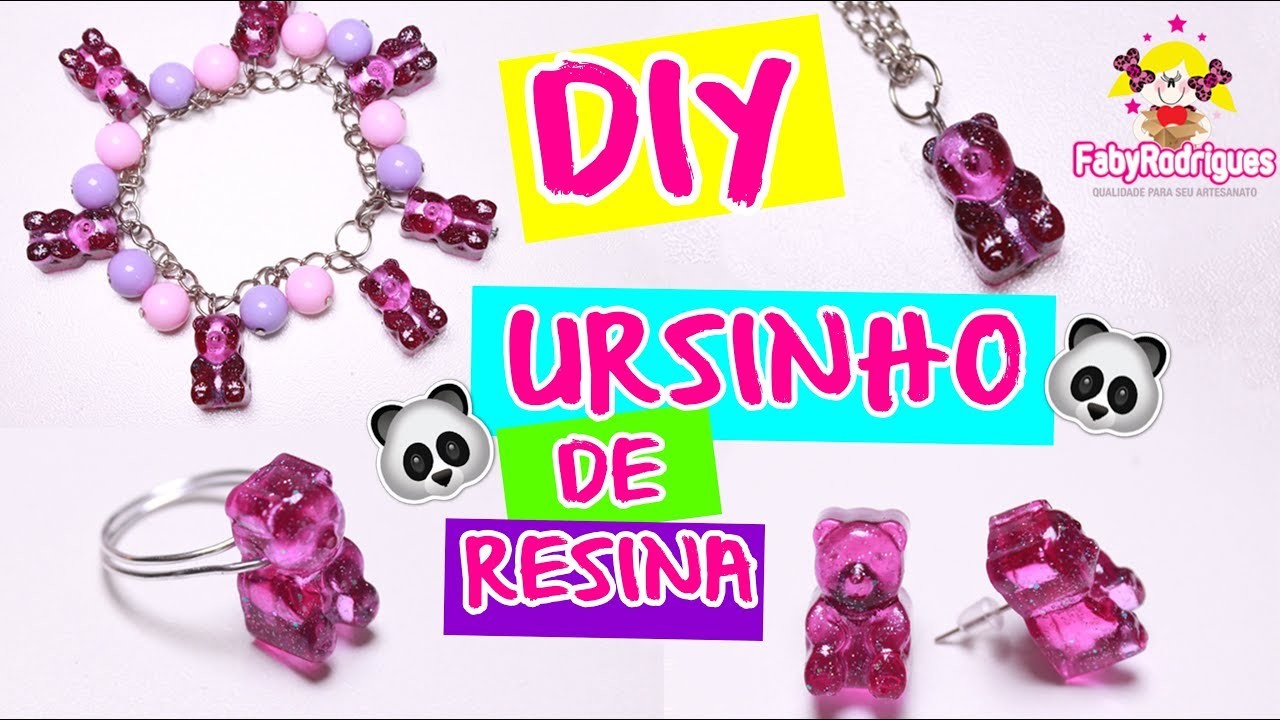 DIY - URSINHO ???? DE RESINA + RECEBIDOS Faby Rodrigues JUNHO - por Prih Gomes