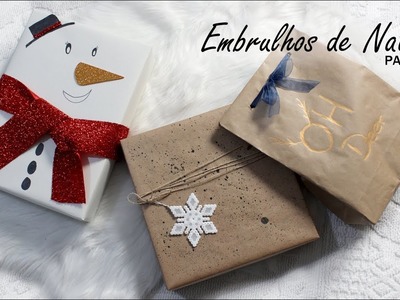 Embrulhos de Natal parte 2 - DIY Natal #3