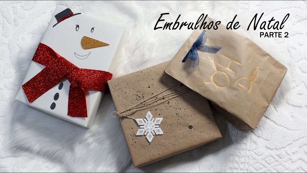 Embrulhos de Natal parte 2 - DIY Natal #3