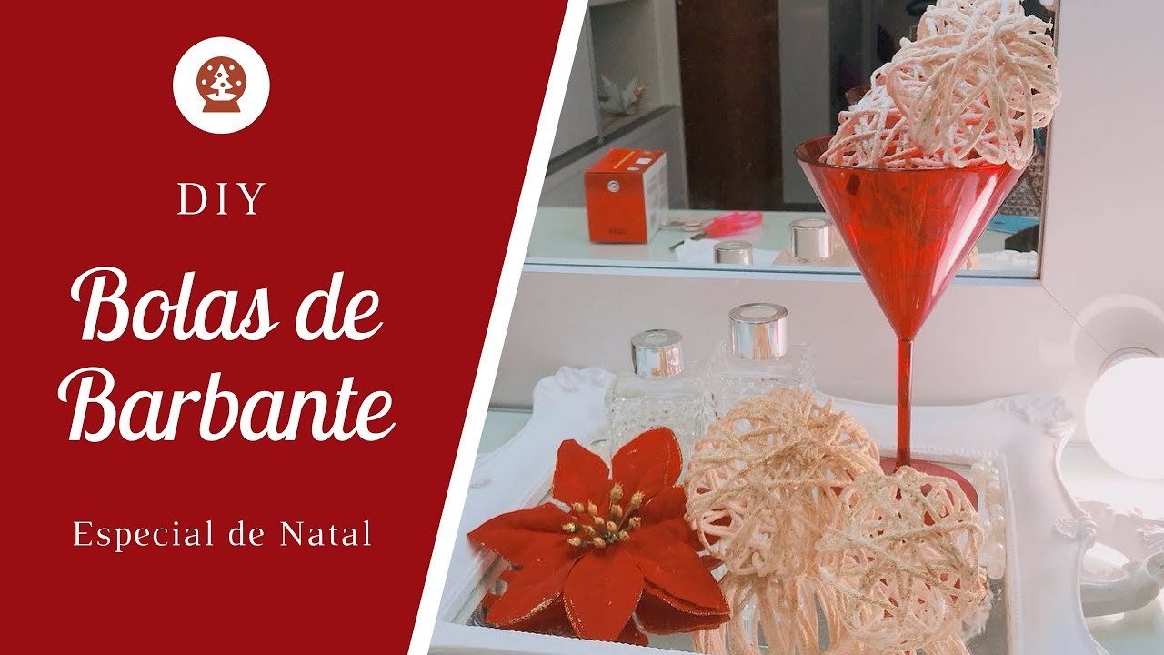 ESPECIAL DE NATAL #10 - DIY Bolas com Barbante (String Ball)