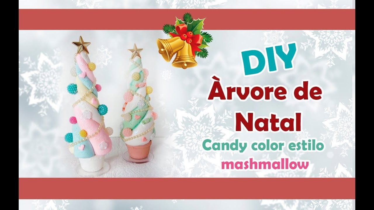 Especial de Natal - Árvore de natal candy color estilo mashmallow