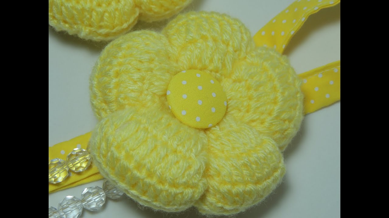 Flores de Crochê - Flor de Crochê Pingente Versão Completa