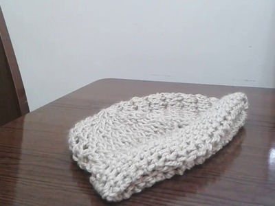 Gorro de Crochê (Tamanho do disco inicial)