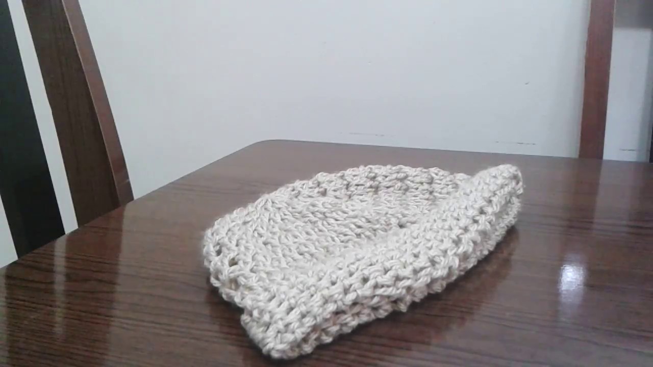 Gorro de Crochê (Tamanho do disco inicial)