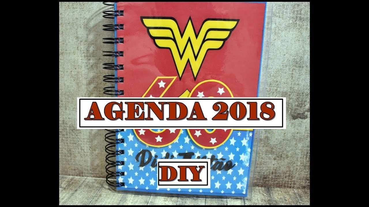 PLANNER 2018 - Como decorei minha agenda 2018 - DIY - Didi Tristão