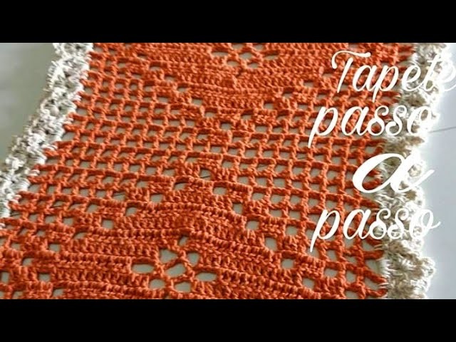 #Tapete Como Fazer Tapete De Crochê. parte final
