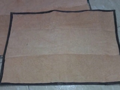Tapete reciclável de toalhas usadas