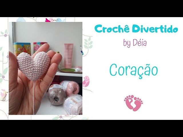 AMIGURUMI - Coração Crochê