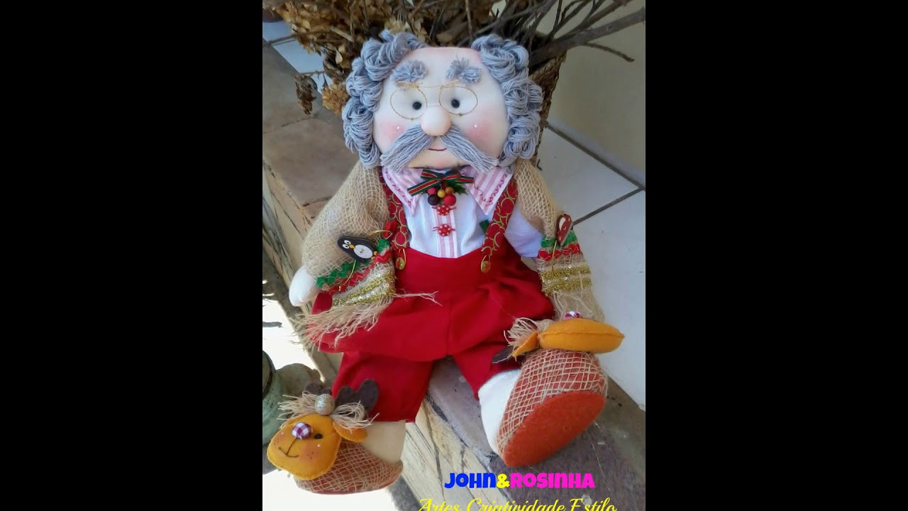 Boneco de pano vovô Noel #bonecodepano#bonecadepano#vovonoel#papainoeldepano#natal#merrychristmas