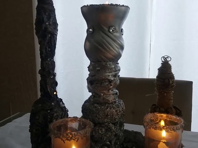 CANDELABRO DE GESSO - FELIZ NATAL!!!!!