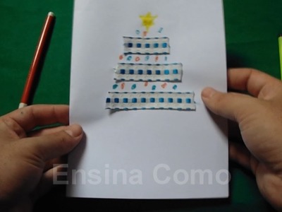 Cartão de Natal Fácil e Enfeite de Natal Simples EnsinaComo