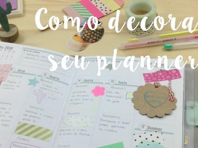 Como decorar as páginas do seu planner