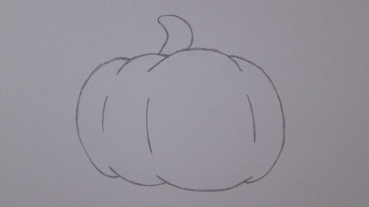 Como desenhar uma abóbora