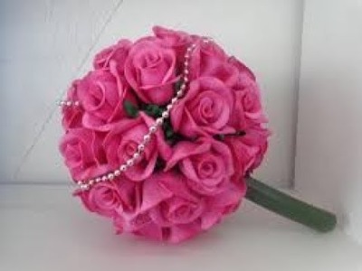 Como fazer Bolas de rosas decorativas
