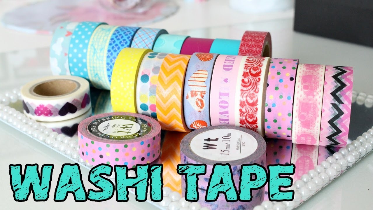 Comprinhas de Washi Tape.  O que é washi Tape?